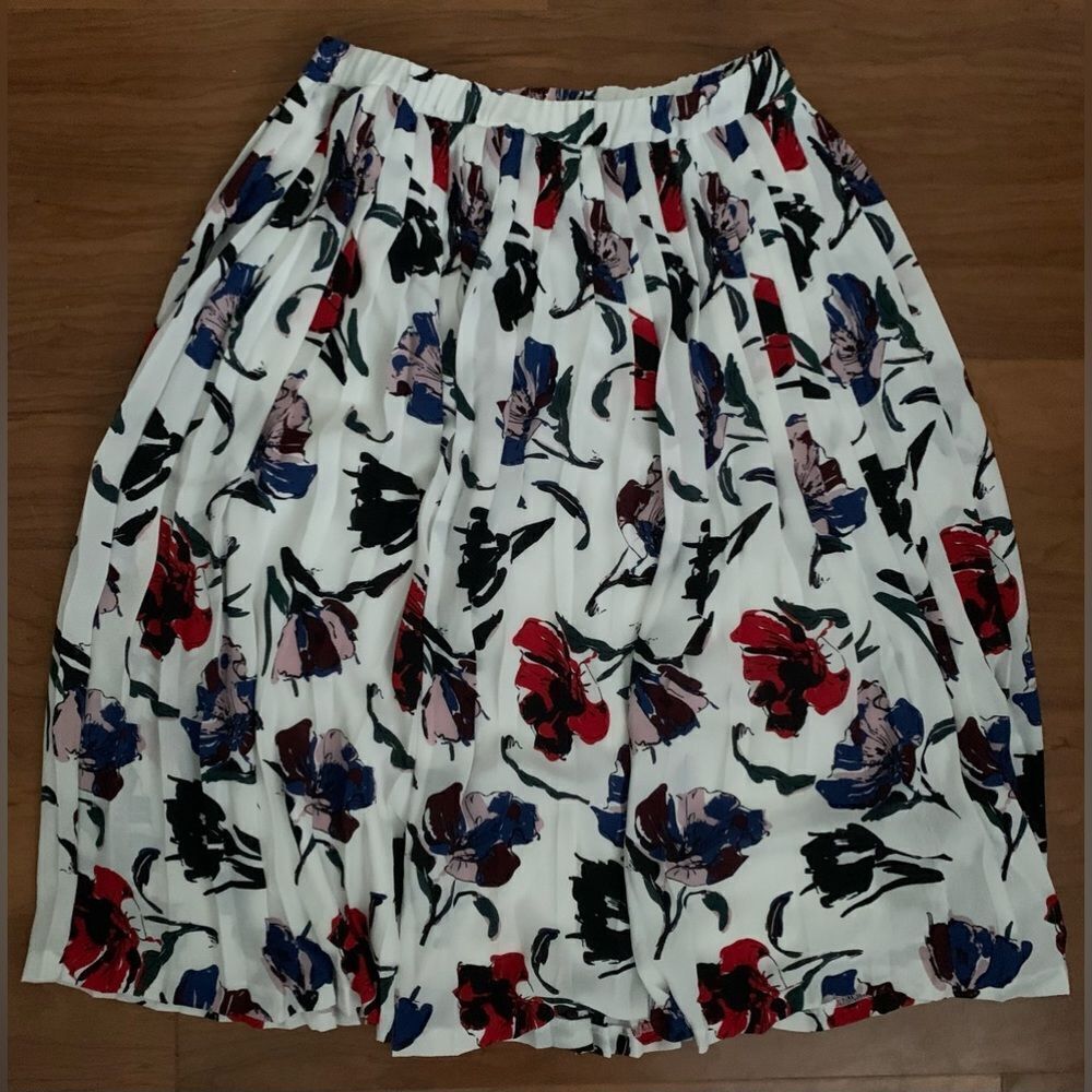 Banana Republic Floral MIDI Skirt